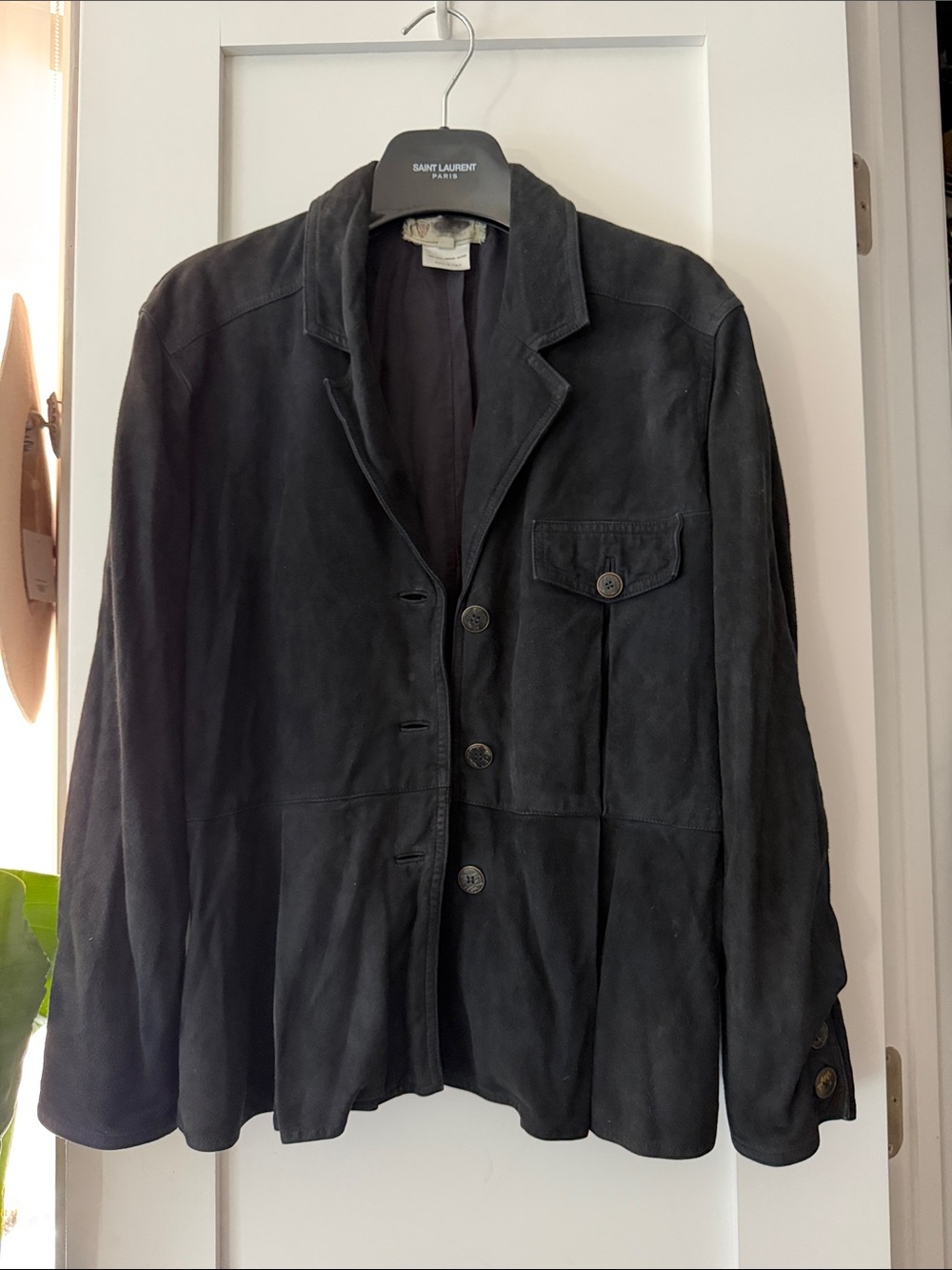 Vintage Gucci Suede Leather Jacket Coat